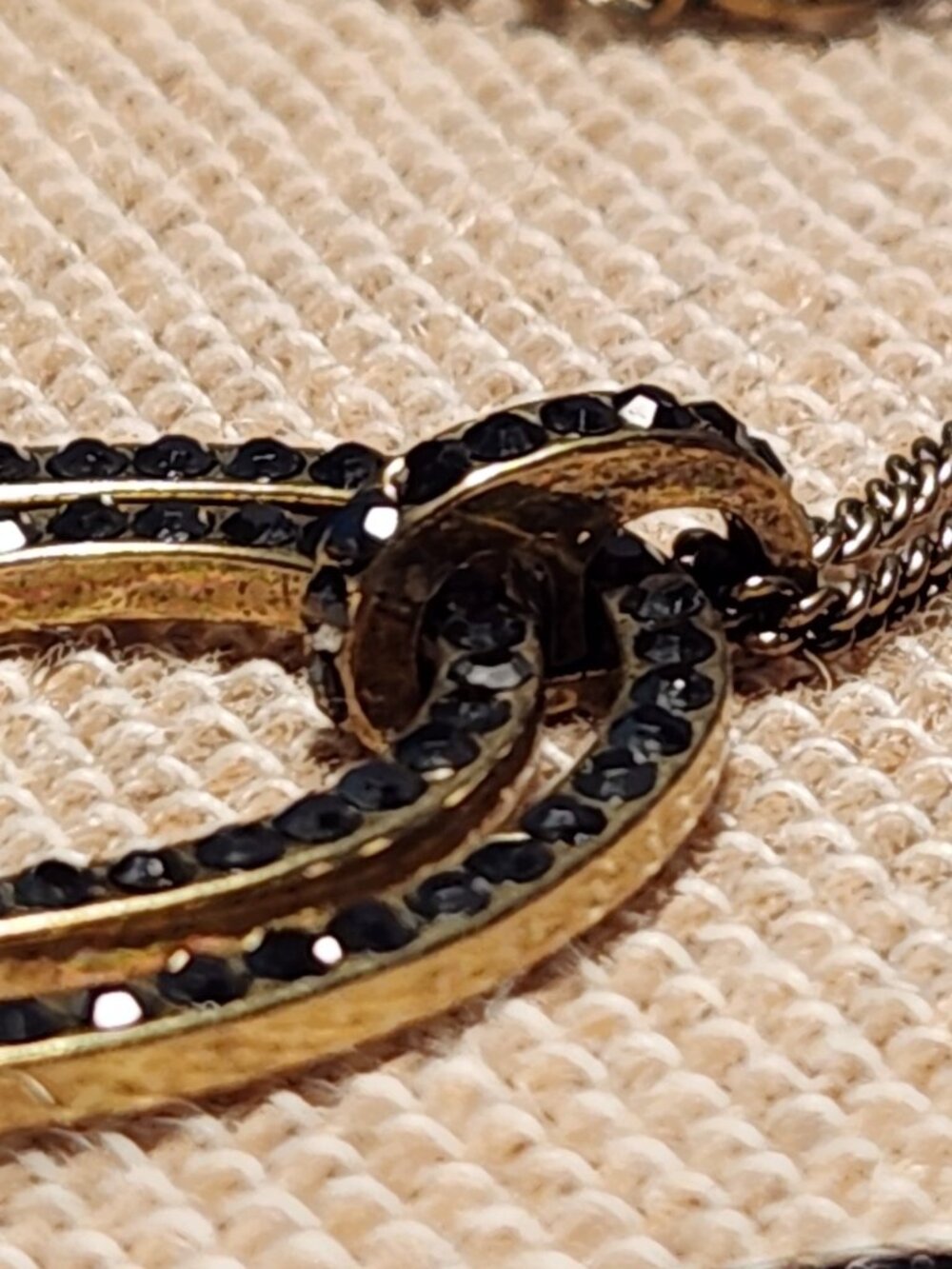 Chloe + Isabel Crystal Pave Double Link Drop Necklace - Picture 3 of 5